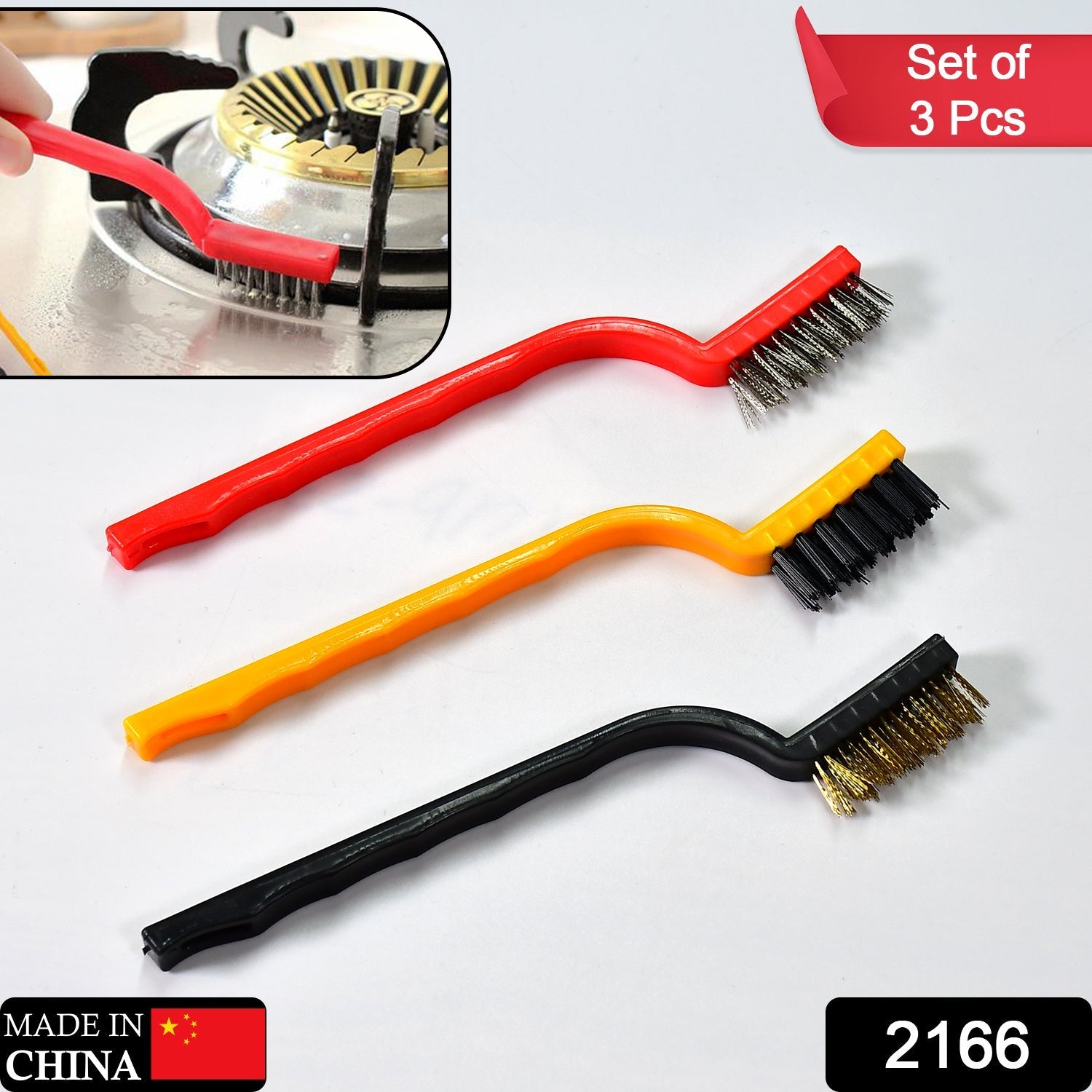 2166 3pc Mini Wire Brush Set Brass Nylon Stainless Steel Bristles Household Cleaning Brush for Gas Stove, Smoke Machine Tool Burner Tiles Tap Rust Removal Welding Slag Dirt & Paint Scrubbing. 2166 3pc Mini Wire Brush Set Brass Nylon Stainless Steel Bristles Household Cleaning Brush for Gas Stove, Smoke Machine Tool Burner Tiles Tap Rust Removal Welding Slag Dirt & Paint Scrubbing.